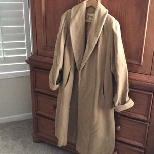 Long 100% Cashmere Coat Authentic Vintage A+ L
